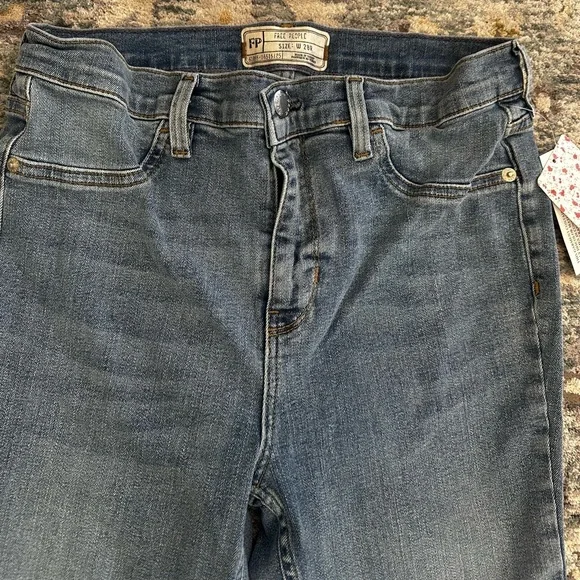 Free People Legging Jeans High Rise Light Wash jegging size 28 - Picture 2 of 6